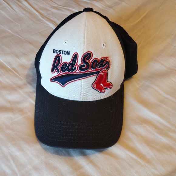 blue and white red sox hat